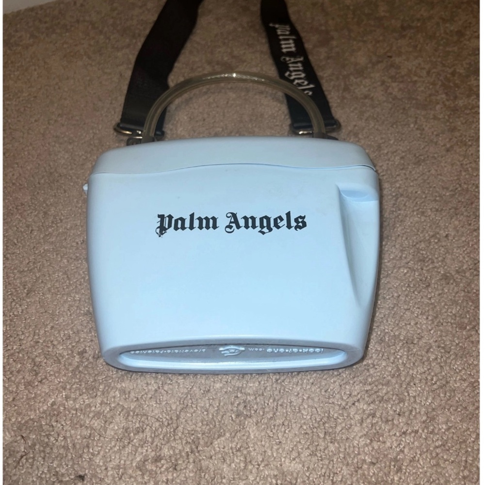 Palm Angels Light Blue Shoulder Bag